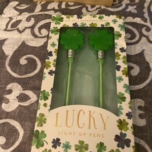 Corinne Haig Shamrock Design Light Up Pens